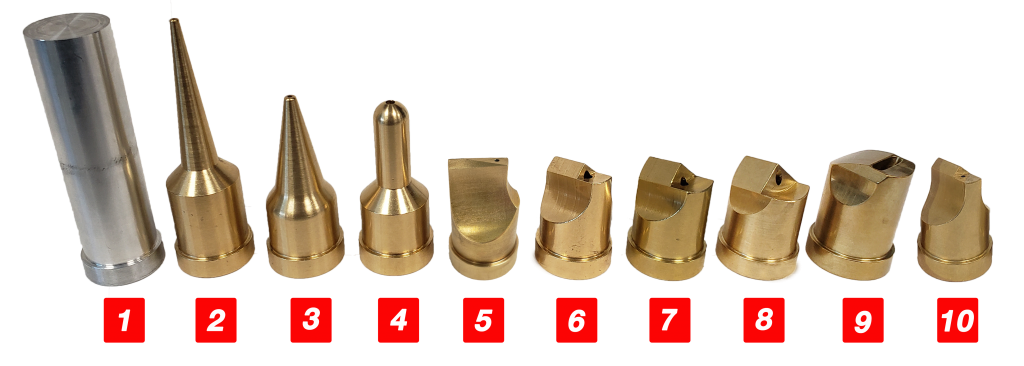 Full List of Brass Injectiweld tips